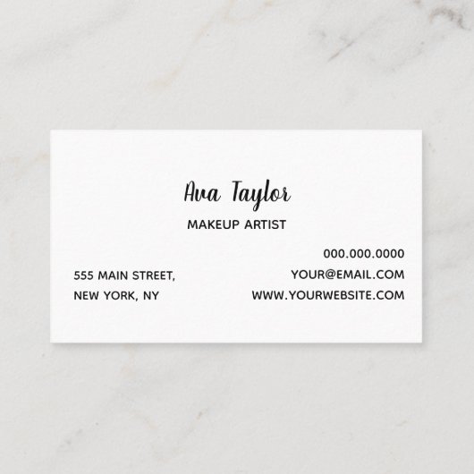 Sonnenblume Stilvoll Modern Girly Visitenkarte (Rückseite)