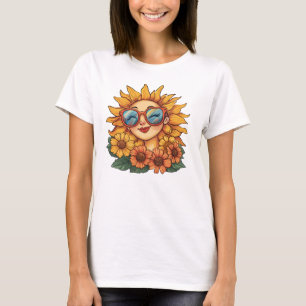 Sonnenblume : strahlt Positivität aus und entspann T-Shirt