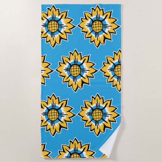 Sonnenblume Strandtuch (Vorderseite)