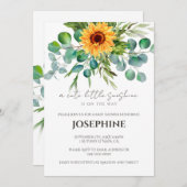 Sonnenblume Sunshine Fall Kinderdusche Einladung (Vorne/Hinten)