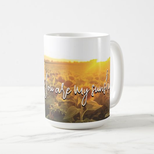 Sonnenblume Sunshine Kaffeetasse (VorderseiteRechts)