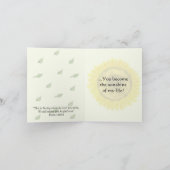 Sonnenblume Sunshine Karte (Innenseite)