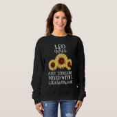 Sonnenblume Sunshine Leo Zodiac Sign Girls Grafik Sweatshirt (Vorne ganz)