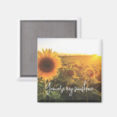 Sonnenblume Sunshine Magnet (Vorderseite/Rückseite)