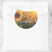 Sonnenblume Sunshine Runder Aufkleber (Tasche)