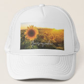 Sonnenblume Sunshine Truckerkappe (Vorderseite)