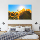 Sonnenblume Sunstar Leinwanddruck (Insitu (Schlafzimmer))