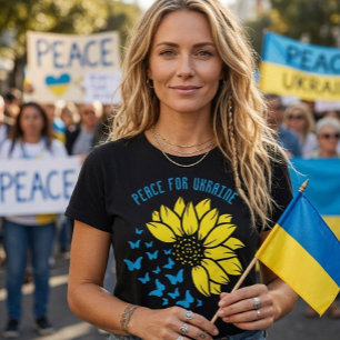 Sonnenblume Symbol des Friedens. Frieden für die U T-Shirt