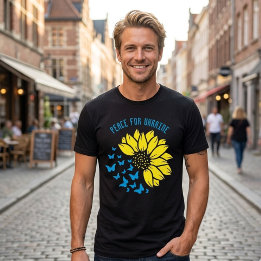 Sonnenblume Symbol des Friedens. Frieden für die U Tri-Blend Shirt