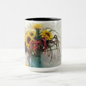 Sonnenblume-Tabellen-Kaffee-Tasse Tasse (Zentrum)