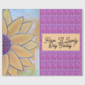 Sonnenblume Tag Geschenkpapier (Flach)