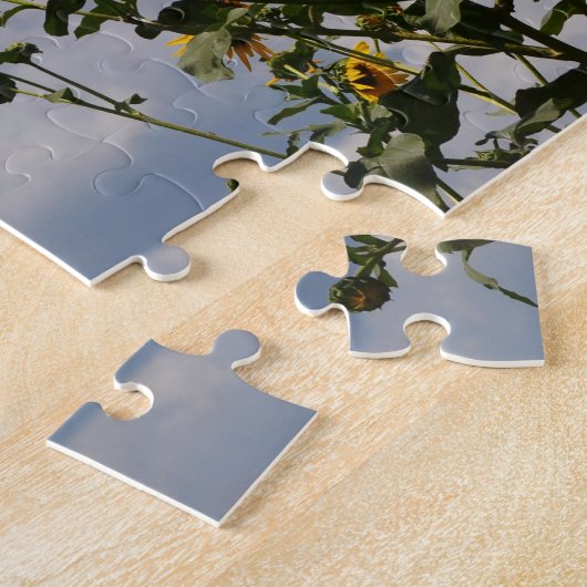 Sonnenblume Tall in das Himmelspuzzle Puzzle (Seite)