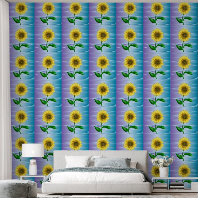 Sonnenblume Tapete (Schlafzimmer)