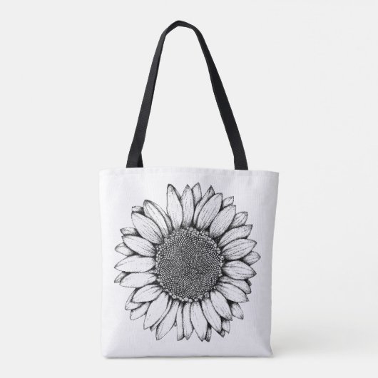 Sonnenblume Tasche (Rückseite)