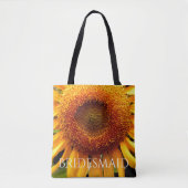 Sonnenblume Tasche für die Brautjungfrau (Vorderseite)