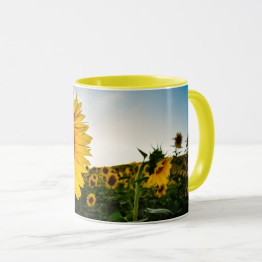 Sonnenblume Tasse (VorderseiteRechts)