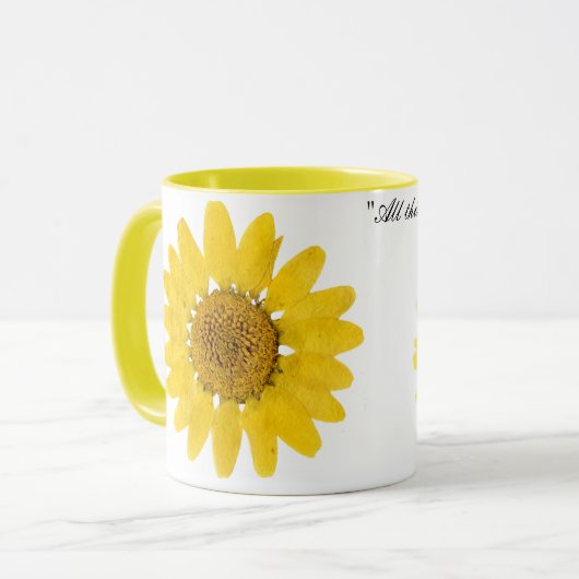 Sonnenblume Tasse (Vorderseite Links)