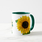 Sonnenblume Tasse (VorderseiteRechts)