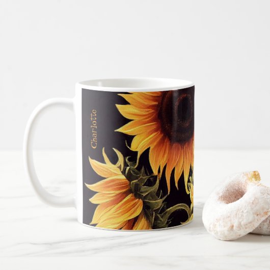 Sonnenblume Tasse (Mit Donut)