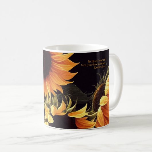 Sonnenblume Tasse (VorderseiteRechts)