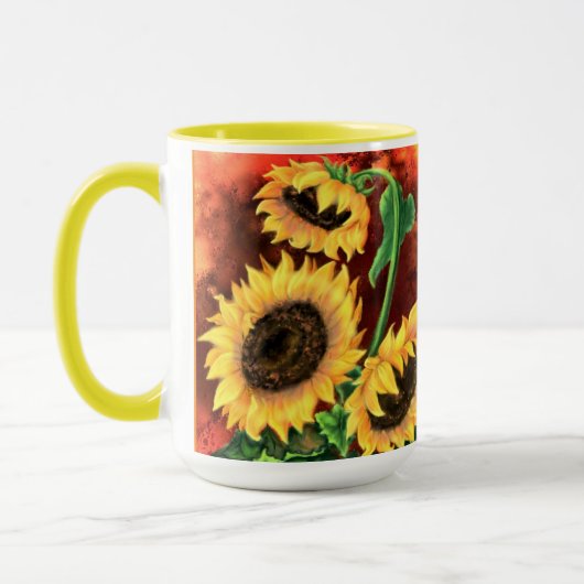 Sonnenblume Tasse (Links)