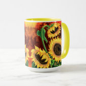 Sonnenblume Tasse (VorderseiteRechts)