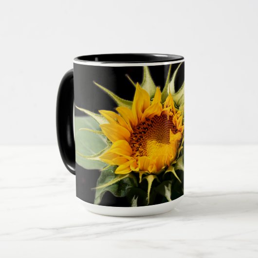 Sonnenblume Tasse (Vorderseite Links)