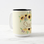 Sonnenblume Tasse (Vorderseite Links)