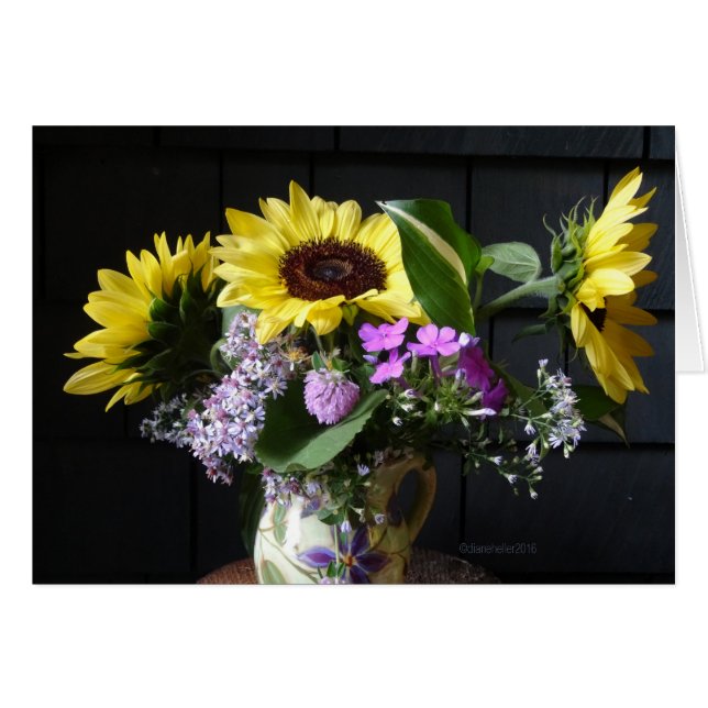 Sonnenblume TASSE Blumenstrauß (Vorderseite (Horizontal))