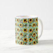 Sonnenblume-Tasse Kaffeetasse (VorderseiteRechts)