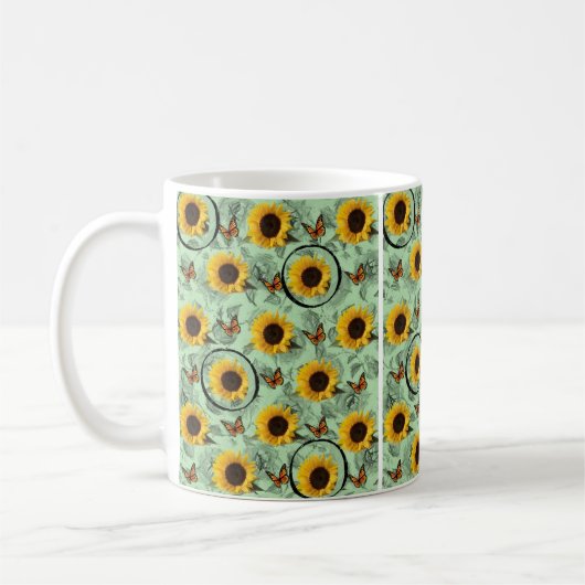Sonnenblume-Tasse Kaffeetasse (Links)