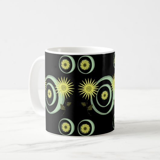 Sonnenblume-Tasse Kaffeetasse (Vorderseite Links)