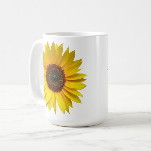 Sonnenblume-Tasse Kaffeetasse (Vorderseite Links)