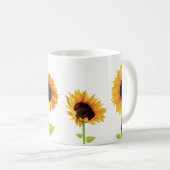 Sonnenblume-Tasse Kaffeetasse (VorderseiteRechts)