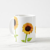 Sonnenblume-Tasse Kaffeetasse (Vorderseite Links)