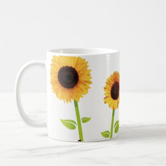 Sonnenblume-Tasse Kaffeetasse (Links)