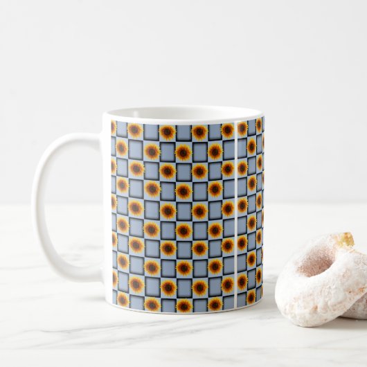 Sonnenblume-Tasse Kaffeetasse (Mit Donut)