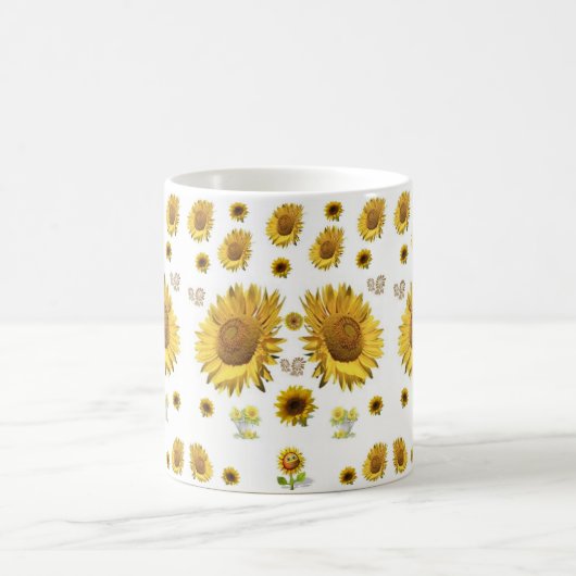 Sonnenblume-Tasse Kaffeetasse (Mittel)