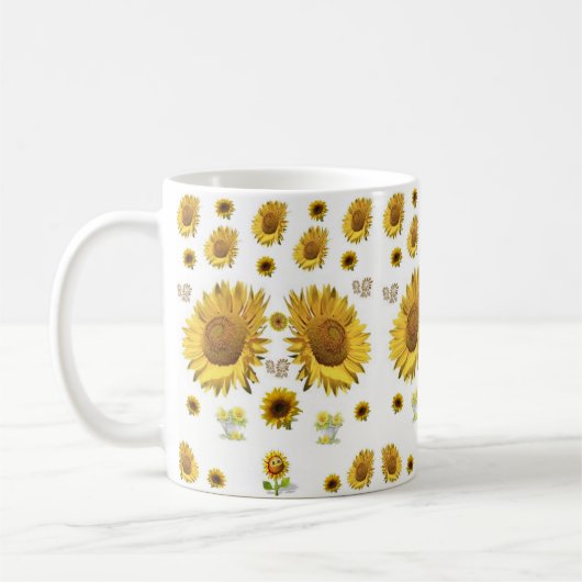 Sonnenblume-Tasse Kaffeetasse (Links)