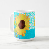 Sonnenblume-Tasse Kaffeetasse (Vorderseite Links)