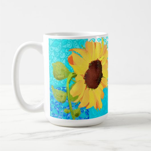 Sonnenblume-Tasse Kaffeetasse (Links)