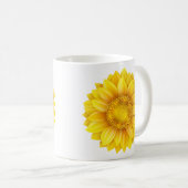 Sonnenblume-Tasse Kaffeetasse (VorderseiteRechts)