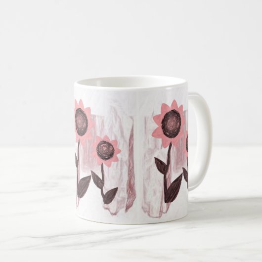 Sonnenblume-Tasse Kaffeetasse (VorderseiteRechts)