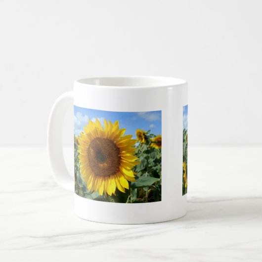 Sonnenblume-Tasse Kaffeetasse (Vorderseite Links)