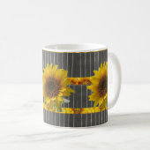 Sonnenblume-Tasse Kaffeetasse (VorderseiteRechts)