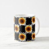 Sonnenblume-Tasse Kaffeetasse (VorderseiteRechts)