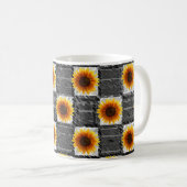 Sonnenblume-Tasse Kaffeetasse (VorderseiteRechts)