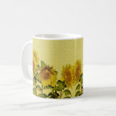 Sonnenblume-Tasse Kaffeetasse (Vorderseite Links)