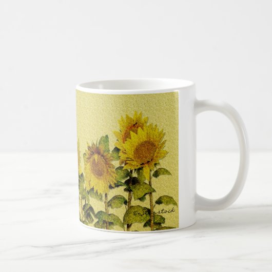 Sonnenblume-Tasse Kaffeetasse (Rechts)