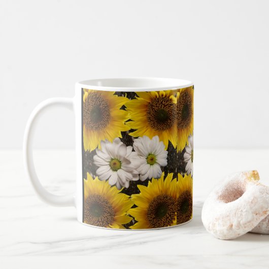 Sonnenblume-Tasse Kaffeetasse (Mit Donut)